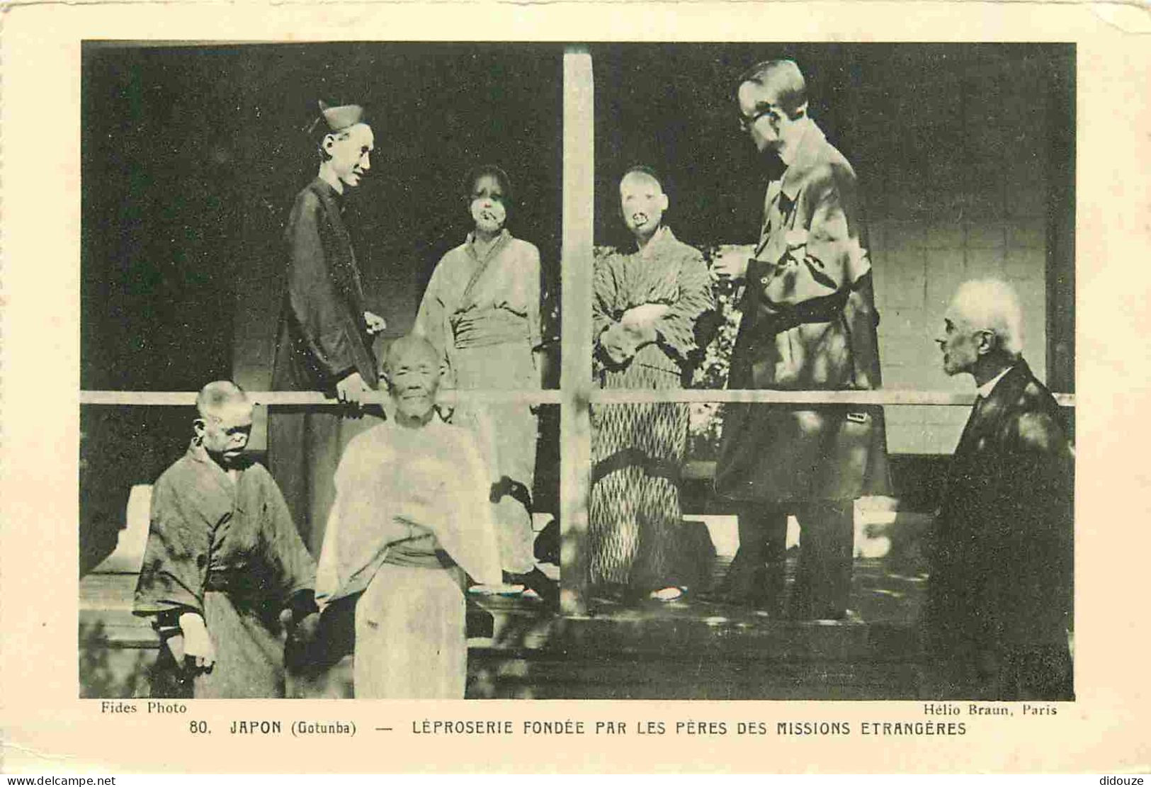 Japon - Gotunba - Léproserie Fondée Par Les Frères Des Missions Etrangères - Animée - Correspondance - CPA - Voir Scans  - Autres & Non Classés