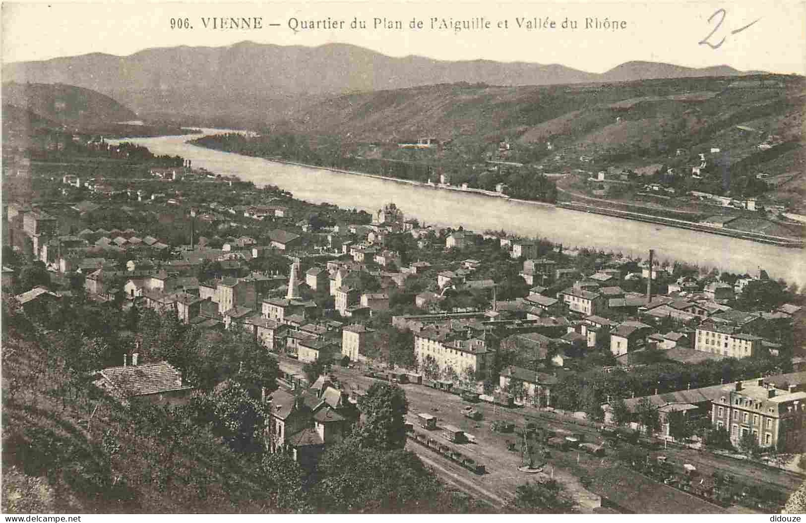 38 - Vienne - Quartier Du Plan De L'Aiguille Et Vallée Du Rhône - Vue Aérienne - CPA - Voir Scans Recto-Verso - Vienne