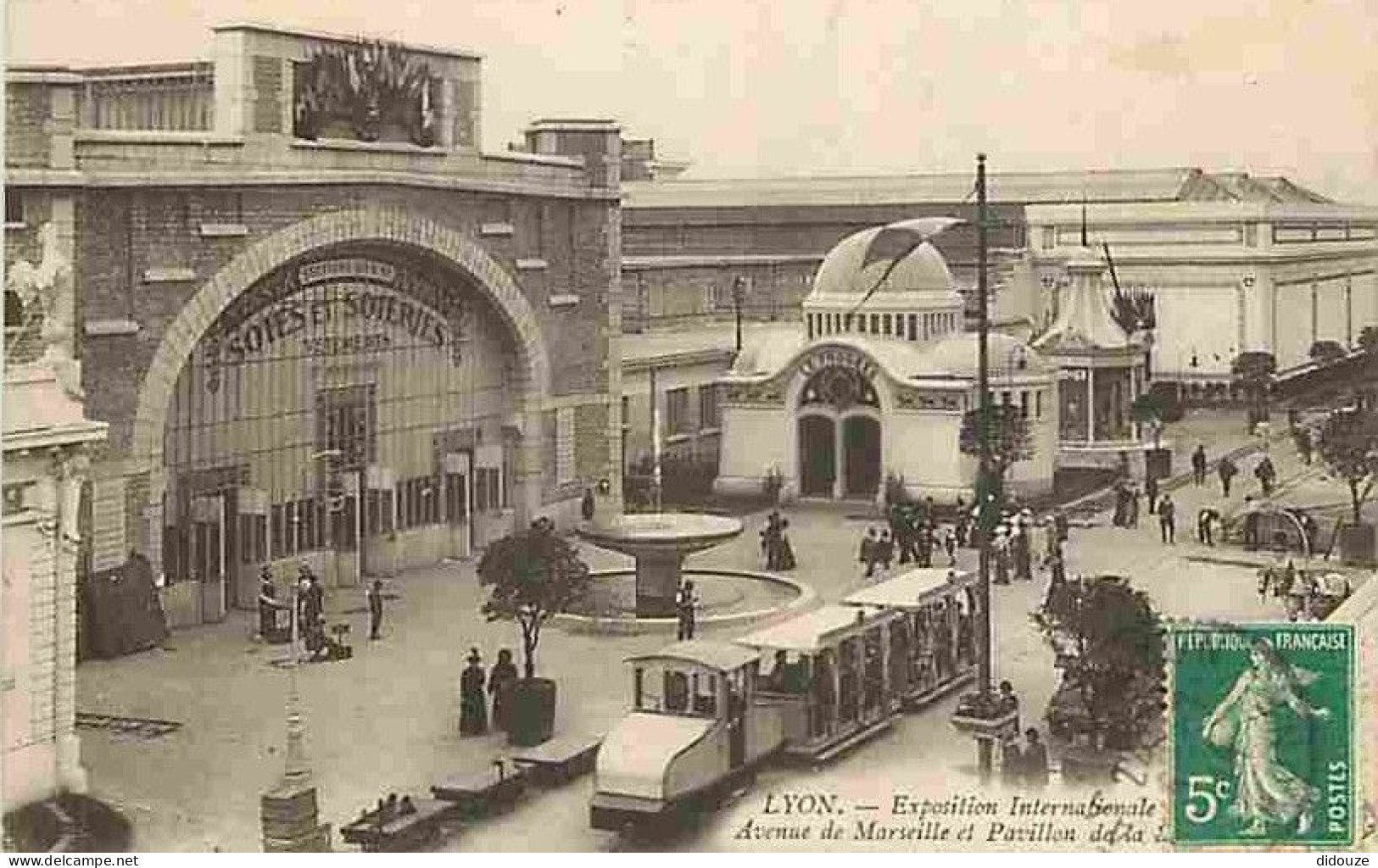 69 - Lyon - Exposition Internationale De 1914 - Avenue De Marseille - Animée - Train - CPA - Voir Scans Recto-Verso - Autres & Non Classés