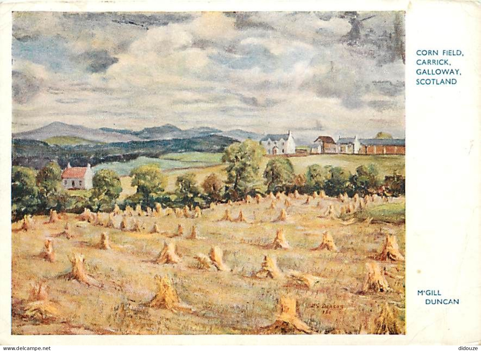 Art - Peinture - M'Gill Duncan - Corn Field - Carrick - Galloway - Scotland - CPM - Etat Pli Visible - Voir Scans Recto- - Peintures & Tableaux