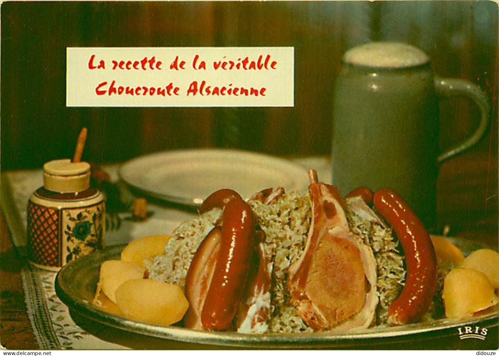 Recettes De Cuisine - Choucroute Alsacienne - Carte Neuve - Gastronomie - CPM - Voir Scans Recto-Verso - Recettes (cuisine)