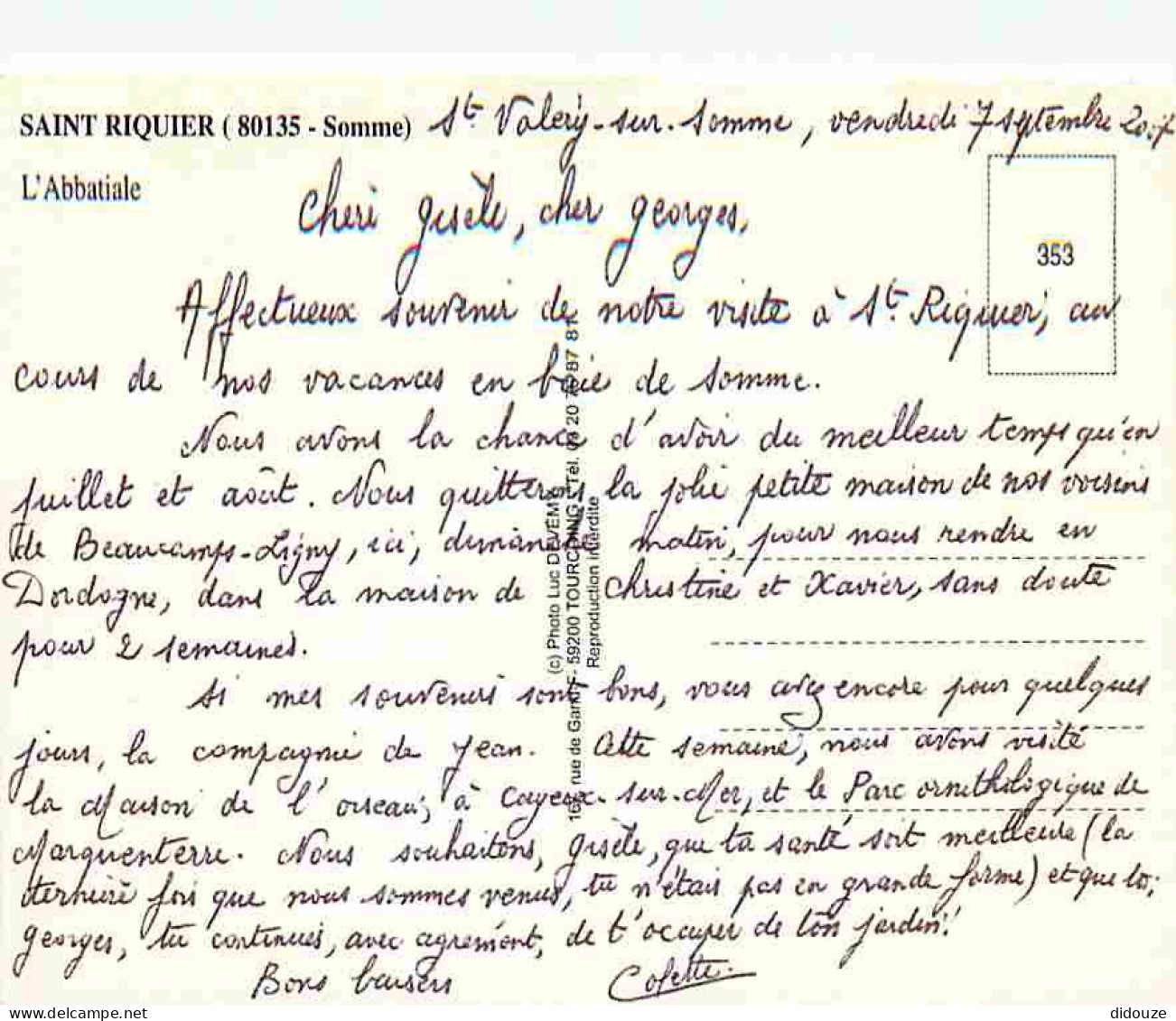 80 - Saint Riquier - L'Abbatiale - Automobiles - CPM - Voir Scans Recto-Verso - Saint Riquier