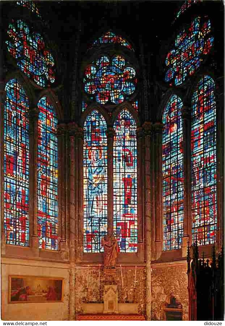 60 - Beauvais - Intérieur De La Cathédrale - Chapelle Saint Lucien - Vitraux Religieux Modernes De Barillet - Carte Neuv - Beauvais