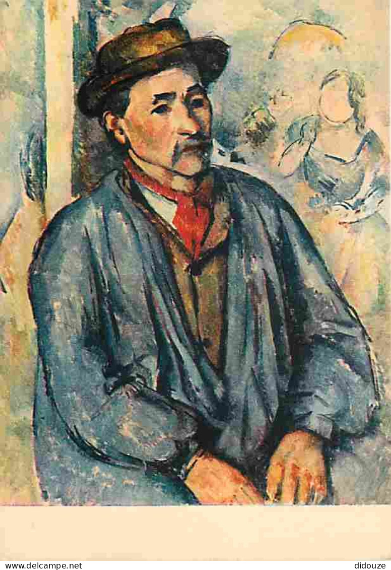 Art - Peinture - Paul Cézanne - Paysan En Blouse Bleue - Carte Neuve - CPM - Voir Scans Recto-Verso - Paintings