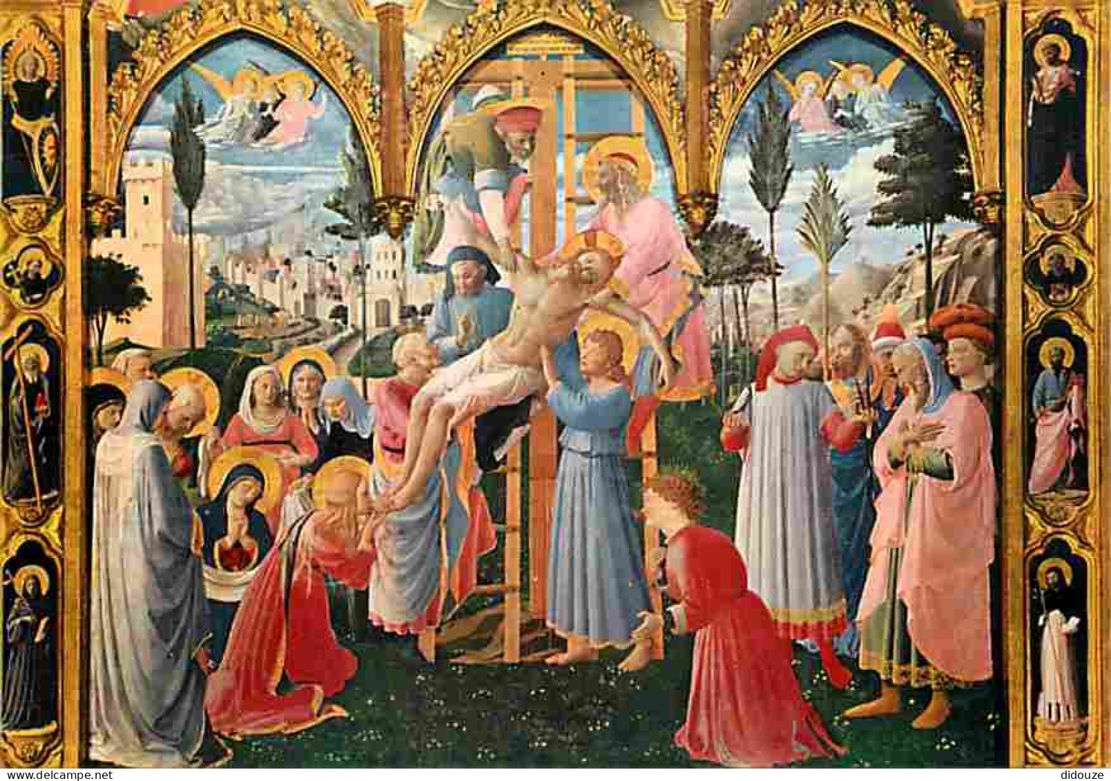 Art - Peinture Religieuse - Fra Beato Angelico - Déposition - Firenze - Museo S Marco - Carte Neuve - CPM - Voir Scans R - Tableaux, Vitraux Et Statues