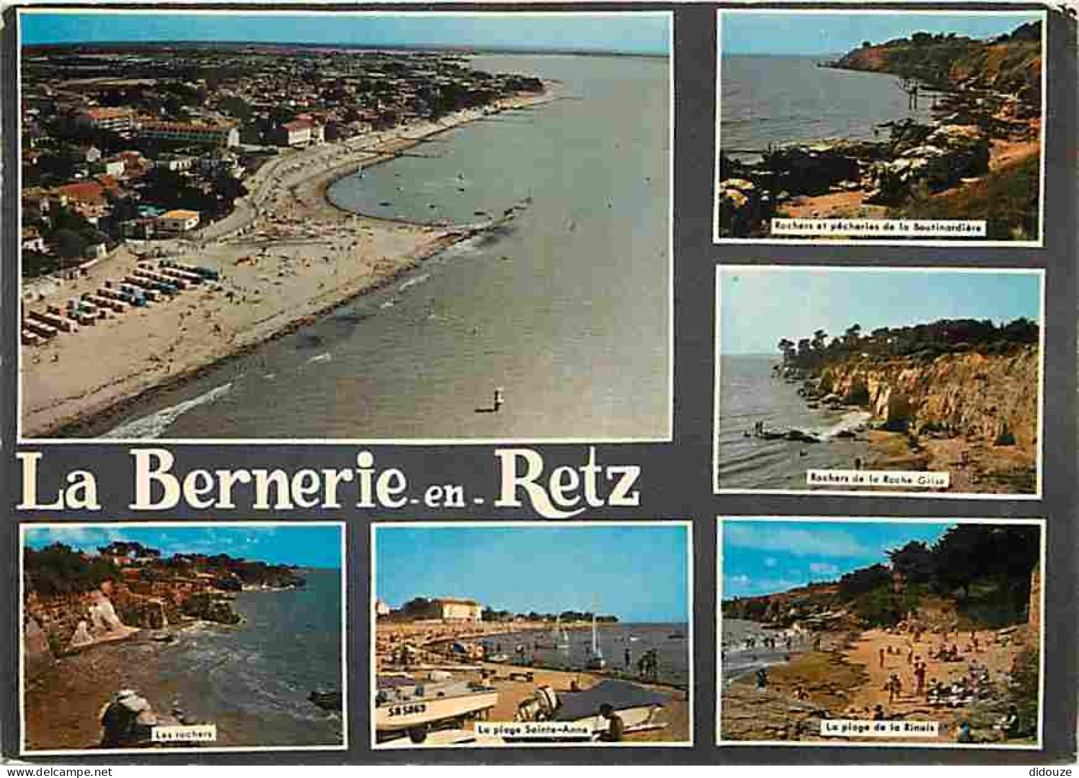 44 - La Bernerie En Retz - Multivues - Flamme Postale - CPM - Voir Scans Recto-Verso - La Bernerie-en-Retz