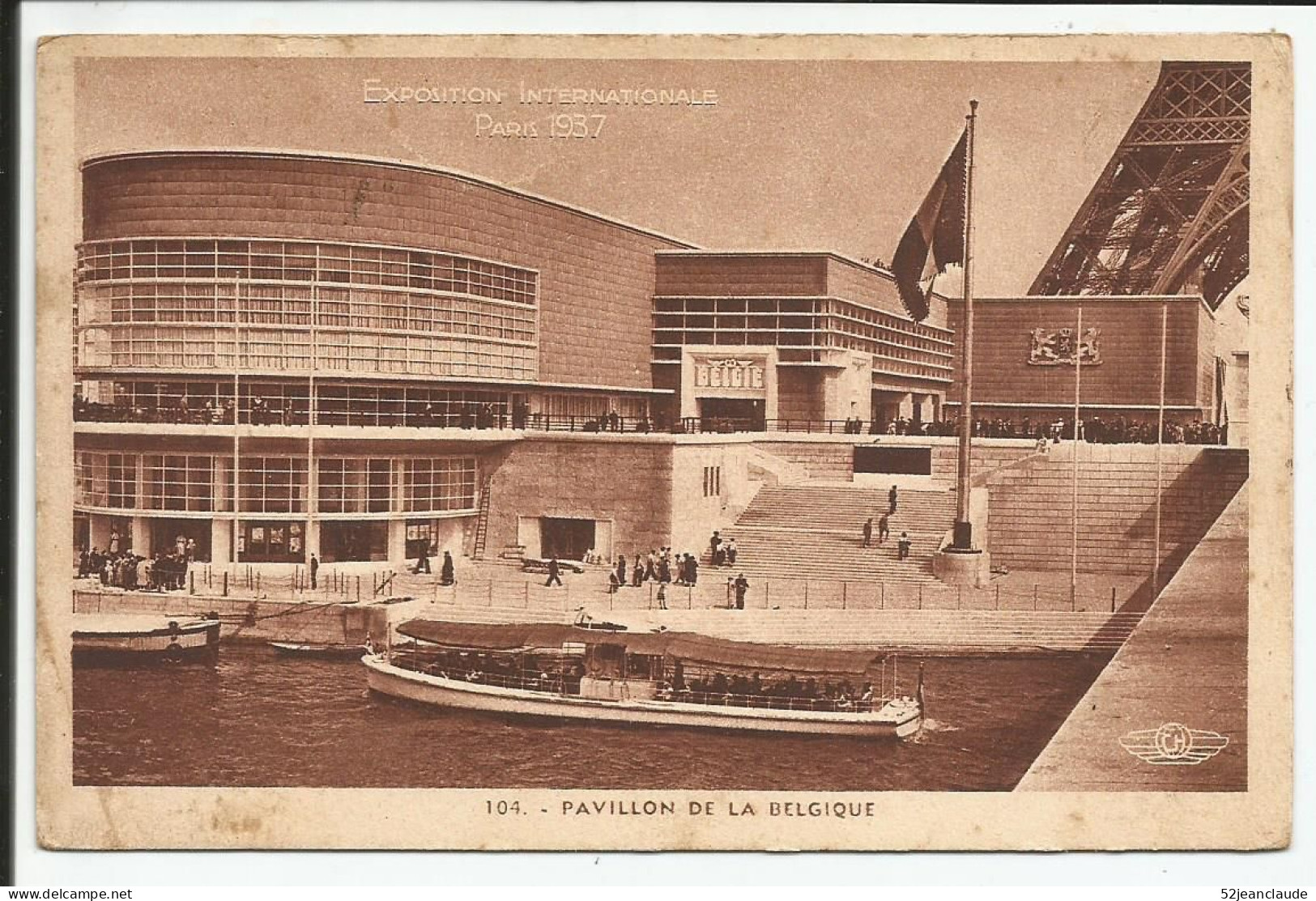 Tion Internationnale De 1937 Pavillon De La Belgique    1937    N° 104 - Mostre