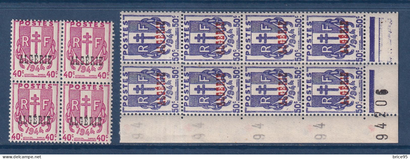 Algérie - YT N° 225 Et 226 ** - Neuf Sans Charnière - 1957 - Unused Stamps