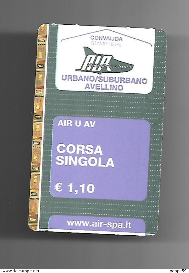 Biglietto Autobus Italia - AIR Urbano-Suburbano AIR U Corsa Singola Euro 1.10 Tipo 01 - Europa