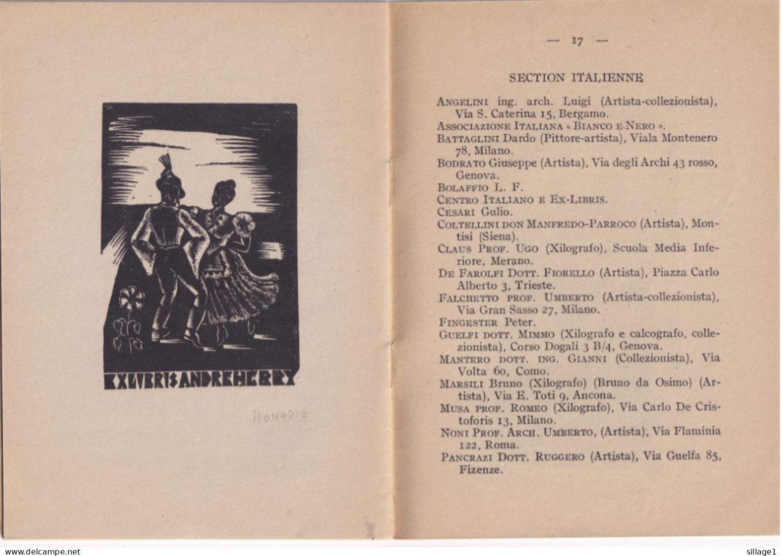 NANCY Palais Ducal Association Française Des Collectionneurs Et Amis Des Ex-libris  EXPOSITION INTERNATIONALE 1946 - Ex-libris