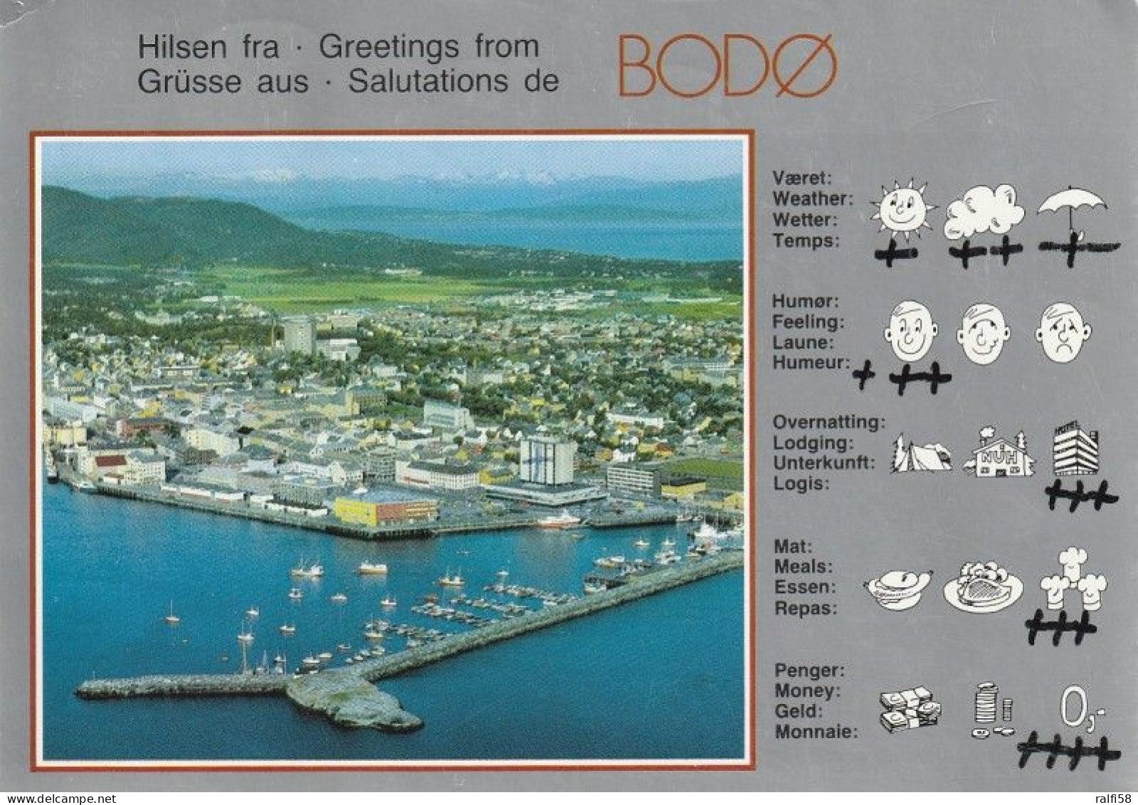 1 AK Norwegen / Norway * Blick Auf Die Stadt Bodø - Sie Liegt In Der Provinz Nordland - Luftbildaufnahme * - Noorwegen