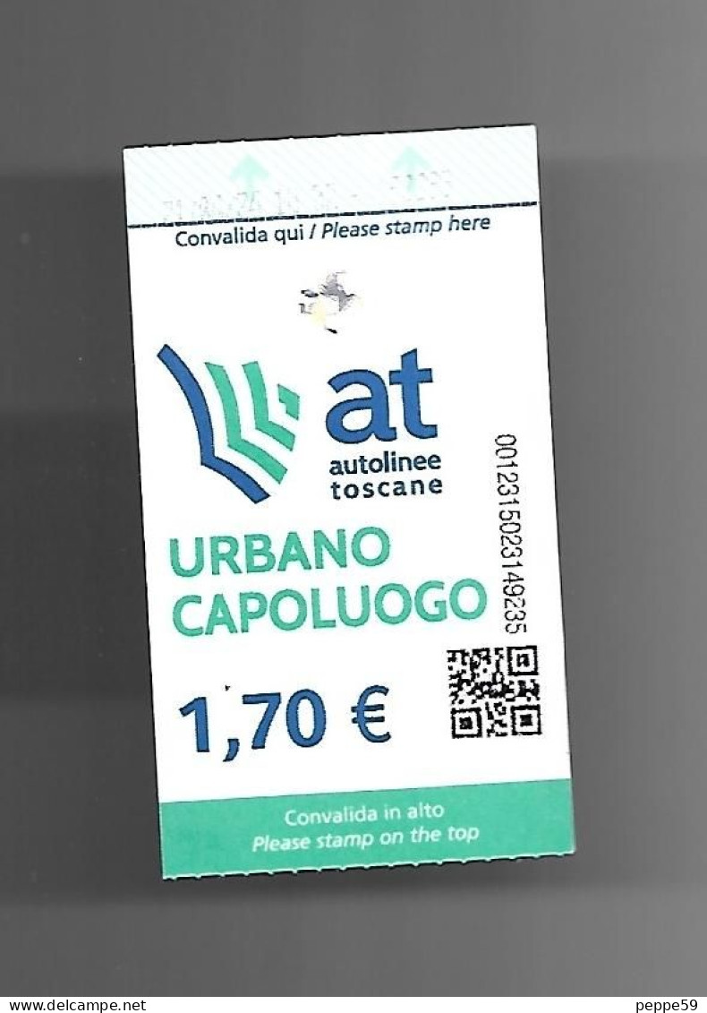 Biglietto Autobus Italia - A.T Firenzr  Euro 1.70 - Europa