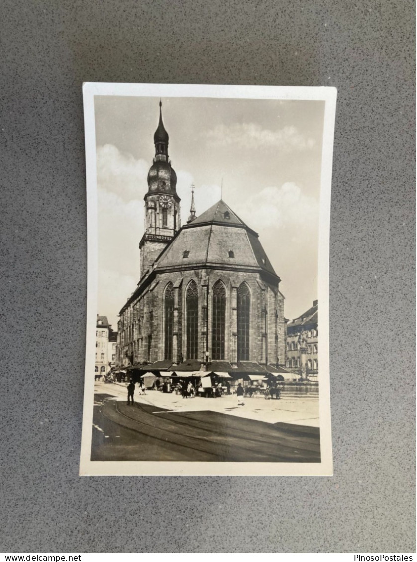 Heidelberg Marktplatz Mit Herkulesbrunnen Und Heiliggeistkirche Carte Postale Postcard - Heidelberg