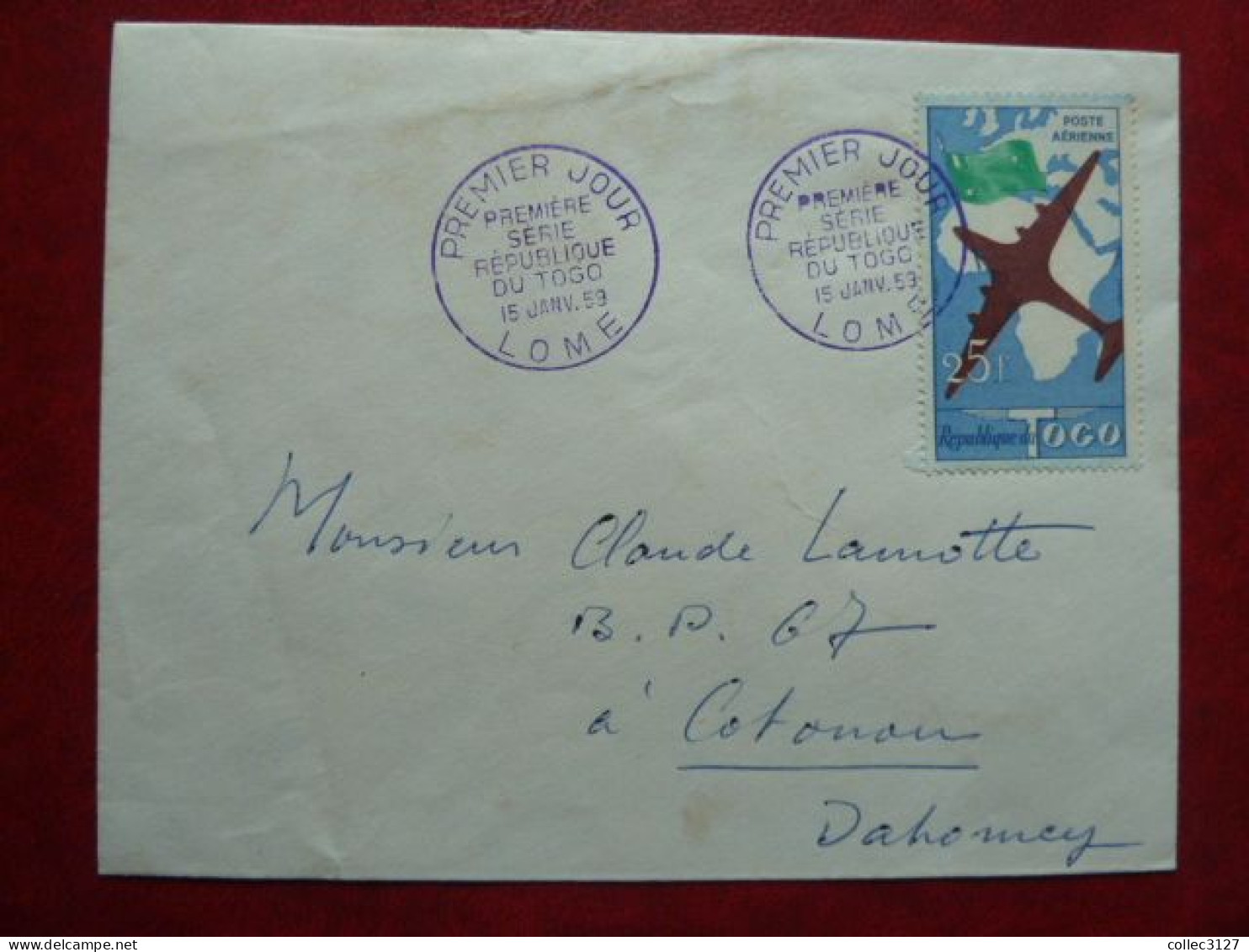 D3 - TOGO - FDC - Poste Aérienne Premier Jour - Première Série République Du Togo - Lomé 15/01/1959 - Togo (1960-...)