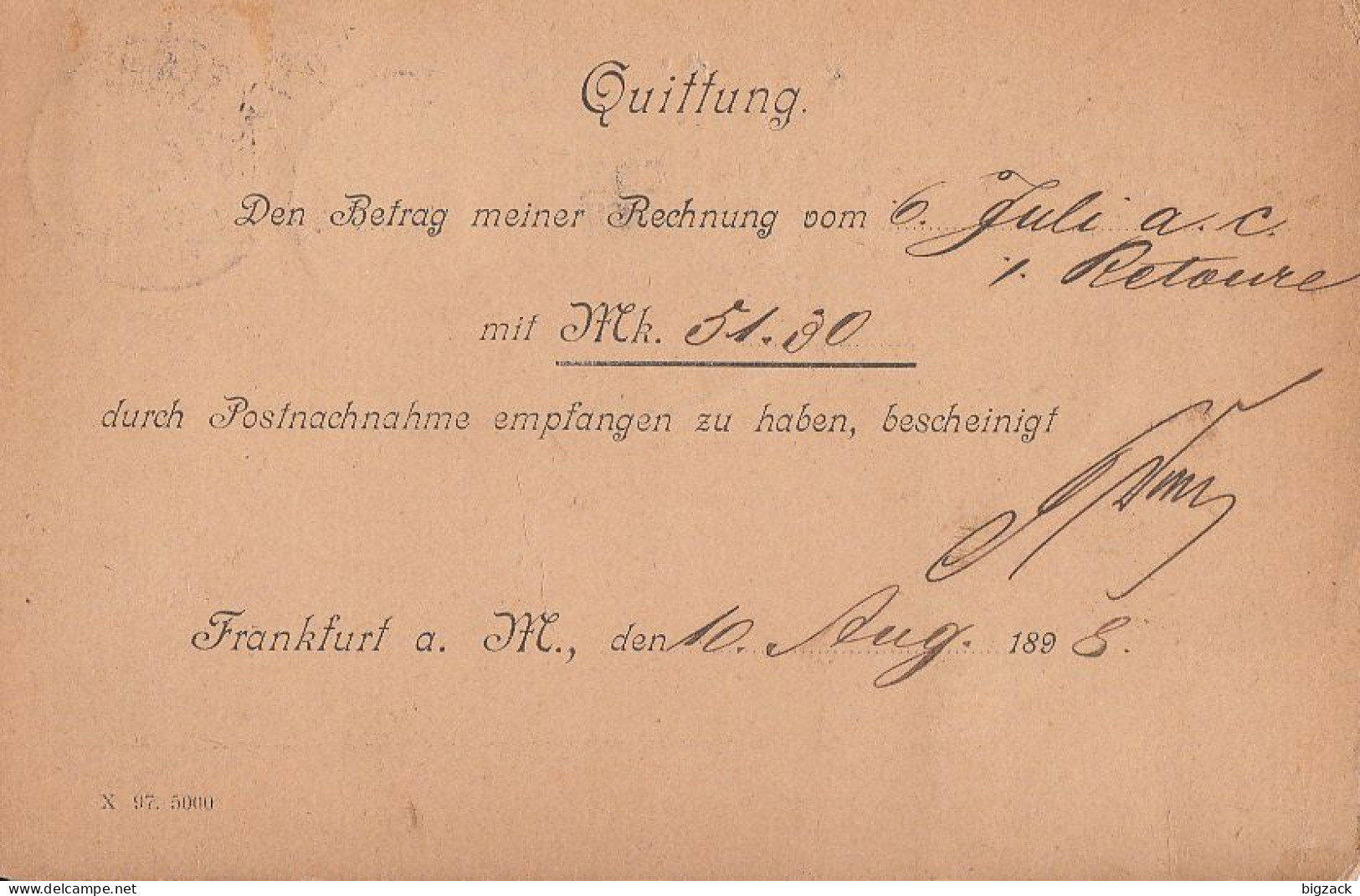 DR NN-Karte Mif Minr.46, 47 Frankfurt 12.8.98 Gel. Nach Strassburg 13.8.98 - Lettres & Documents