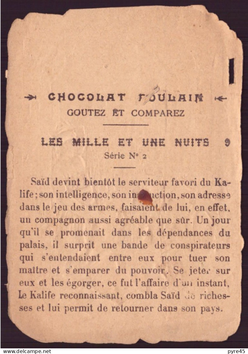 Chromo ( 13 X 9 Cm ) " Chocolat Poulain " Les Mille Et Une Nuits, Série N° 2, Les Aventures De Said, 9 - Poulain