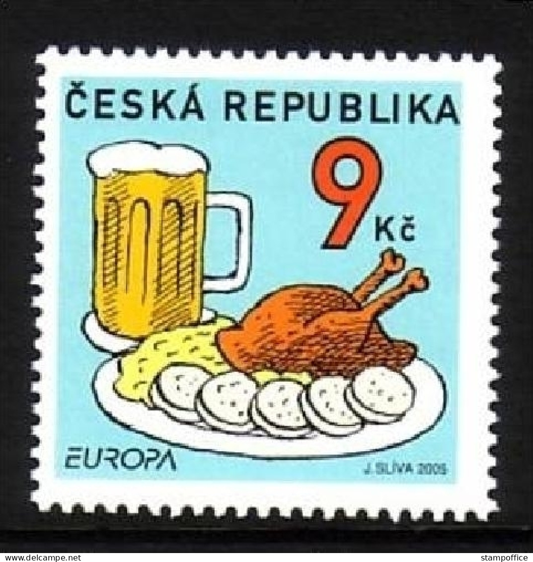 TSCHECHISCHE REPUBLIK MI-NR. 433 POSTFRISCH(MINT) EUROPA 2005 GASTRONOMIE BIER ENTENBRATEN - 2005