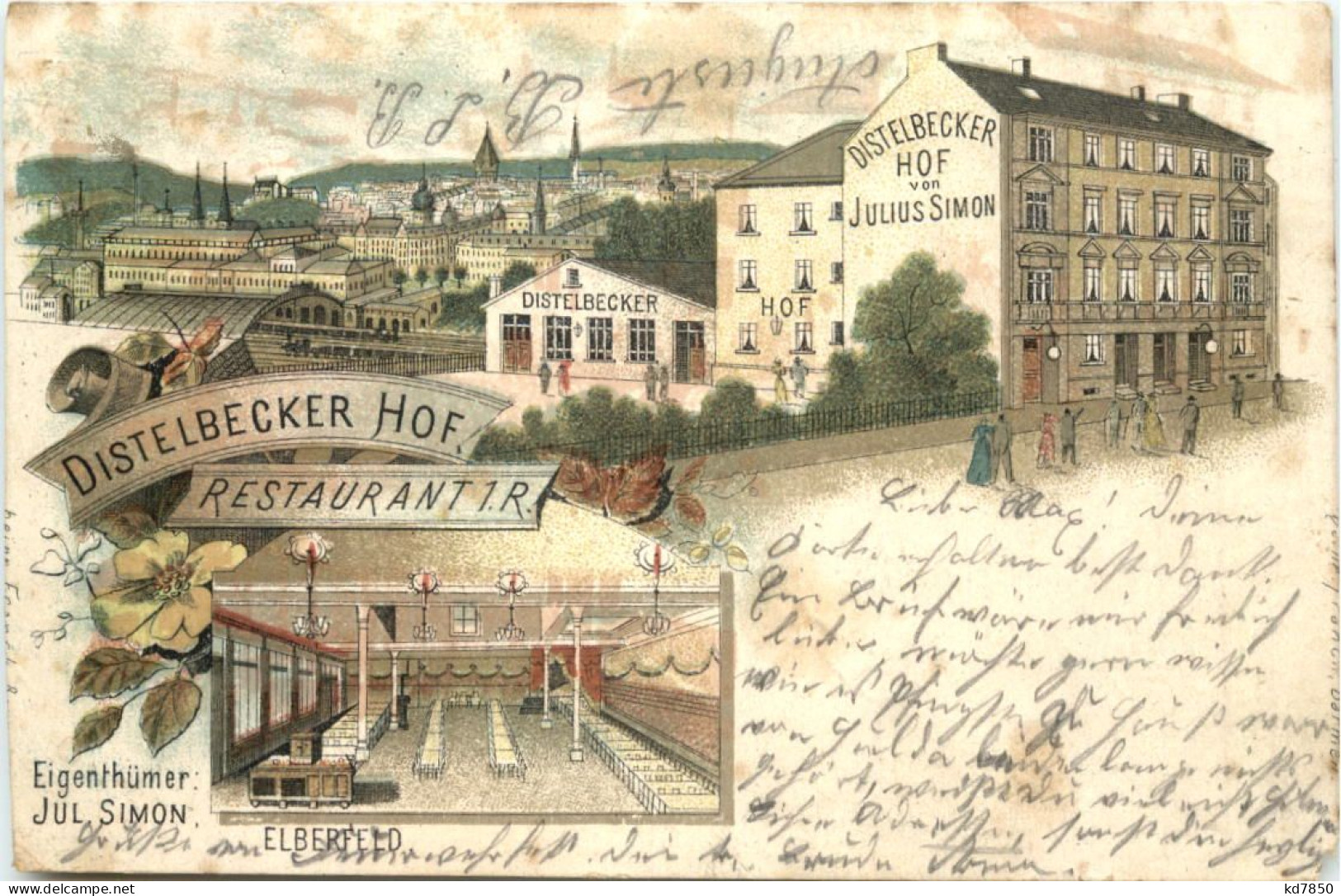Elberfeld - Distelbecker Hof - Litho - Wuppertal