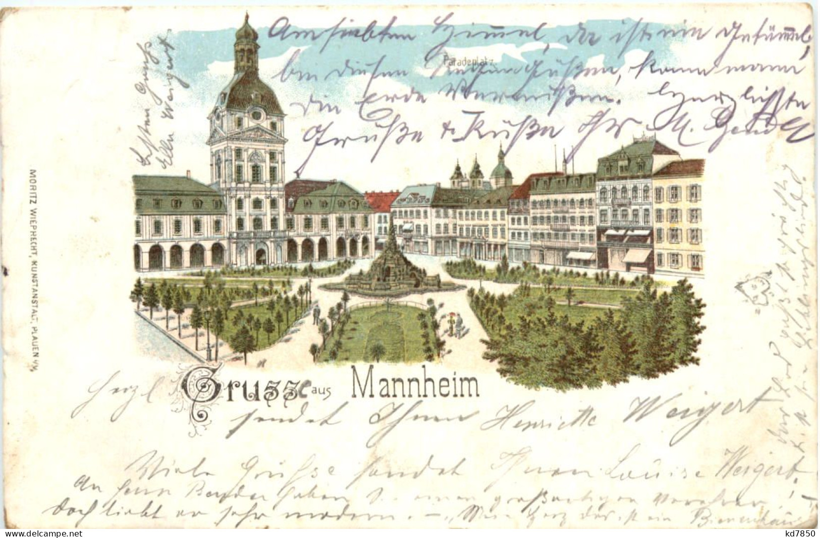 Gruss Aus Mannheim - Litho - Mannheim