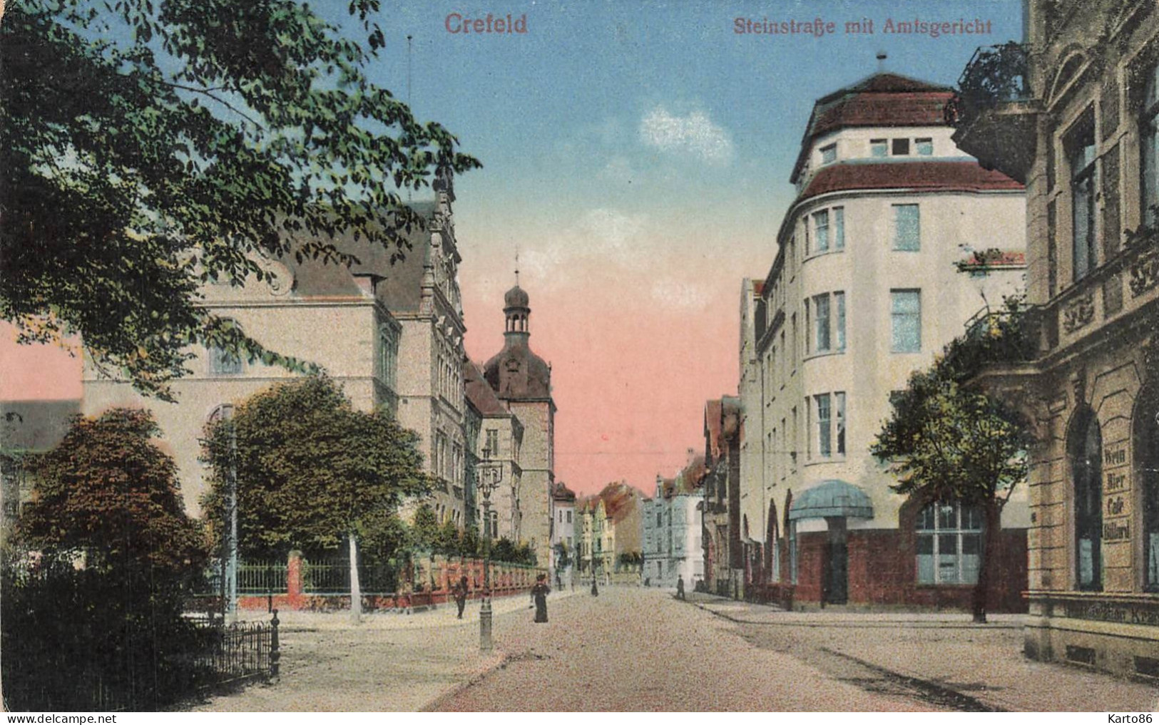 Crefeld , Krefeld * Steinstrasse Mit Amisgericht * Germany Allemagne - Krefeld