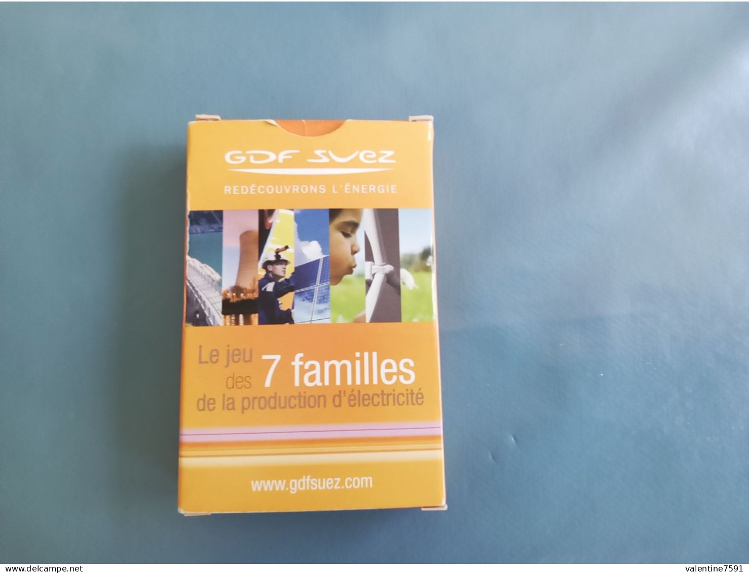 Jeu  De Cartes 7 FAMILLES    " Production Electricite - GDF SUEZ"    Tres  Bon Etat   Net  5 - Speelkaarten