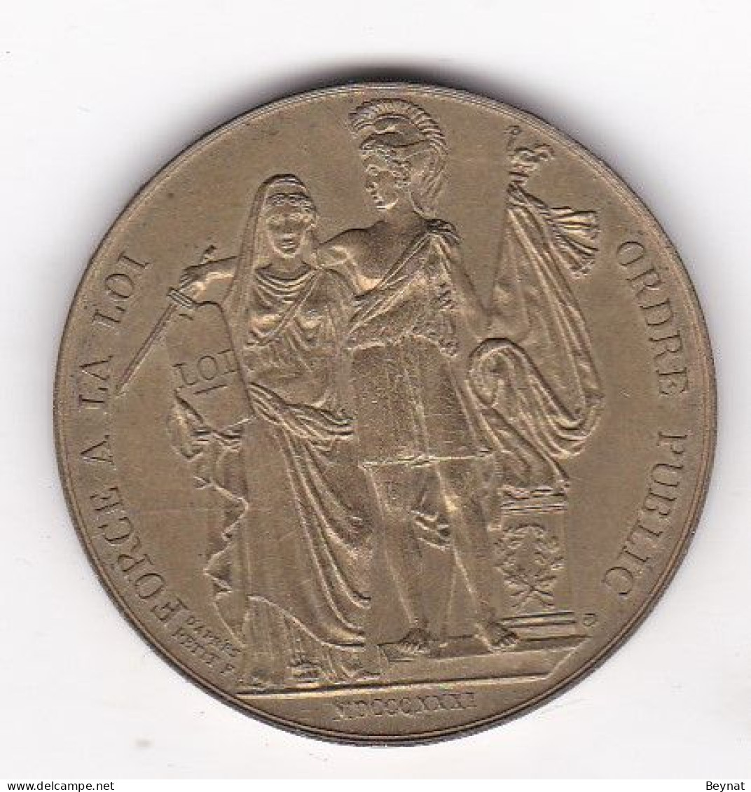 MEDAILLE LOUIS PHILIPPE FORCE LA LOI - Royaux / De Noblesse