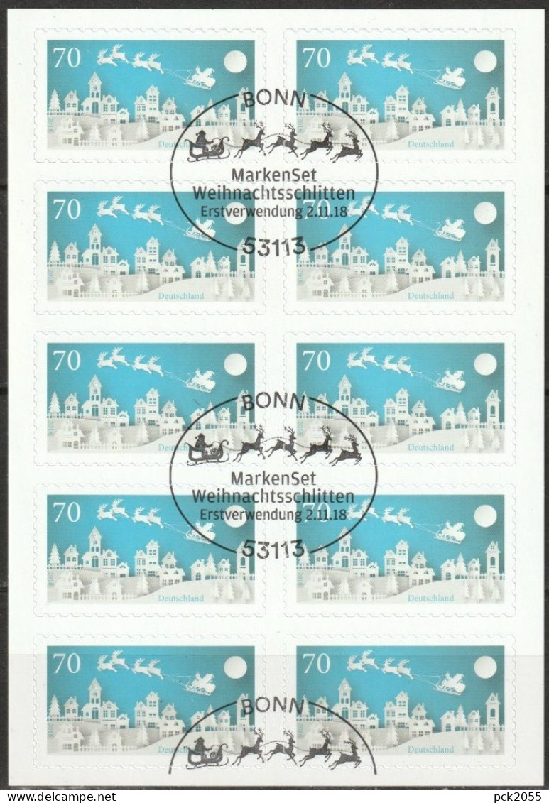 Deutschland FB 80 Winter, 2018 Mit Mi-Nr. 3423 O Gest. ESST ( D 4124 ) - Used Stamps