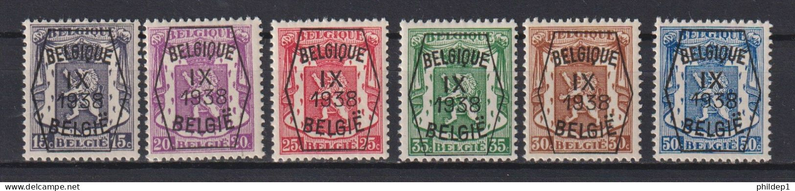 Belgique: COB N° PRE381/86 (série 9) **, MNH, Neuf(s). TTB !!! Voir Le(s) Scan(s) !!! - Typografisch 1936-51 (Klein Staatswapen)