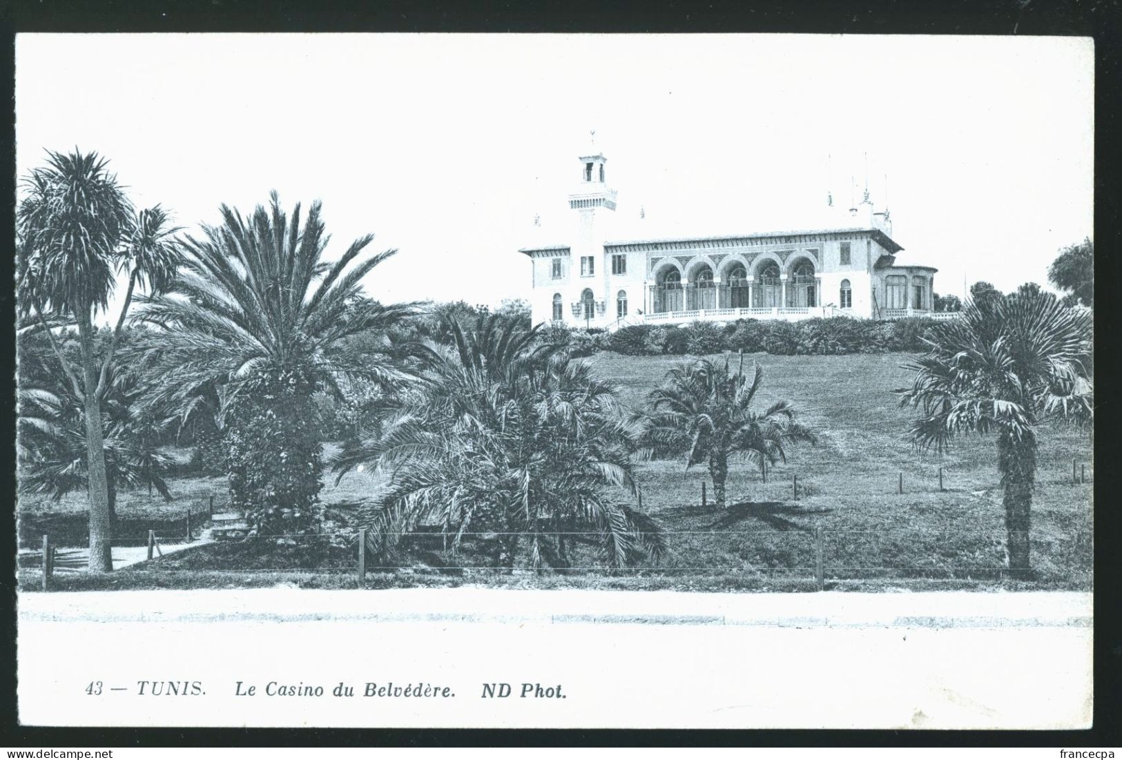 913 - TUNISIE - TUNIS - Le Casino Du Belvèdère - Tunisie