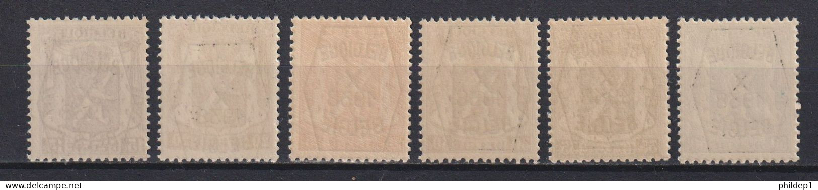 Belgique: COB N° PRE387/92 (série 10) **, MNH, Neuf(s). TTB !!! Voir Le(s) Scan(s) !!! - Typo Precancels 1936-51 (Small Seal Of The State)