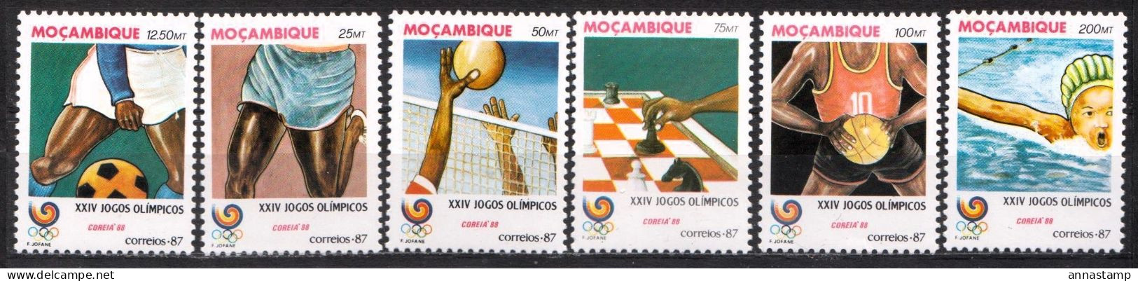 Mozambique MNH Set - Sommer 1988: Seoul