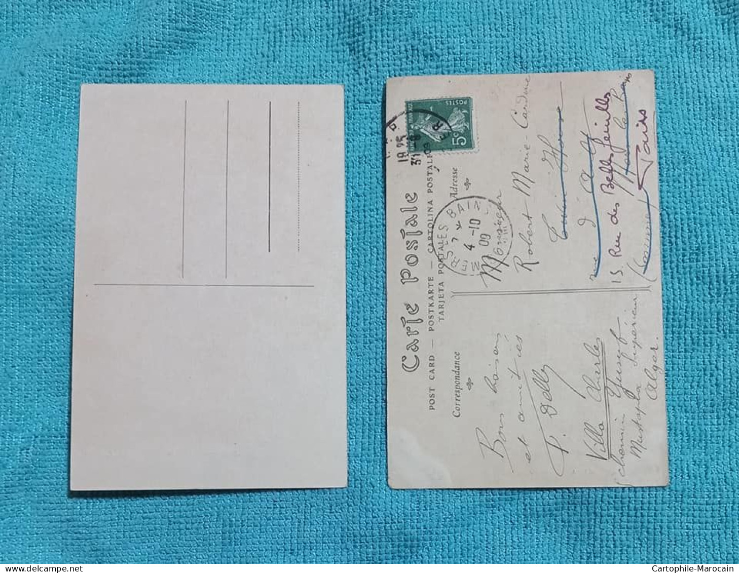 *Ldcp-01* - L10 / Lot De 2 CP - Scènes & Types D'Algérie Et Du Maroc - Other & Unclassified