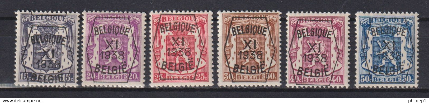 Belgique: COB N° PRE393/98 (série 10) **, MNH, Neuf(s). TTB !!! Voir Le(s) Scan(s) !!! - Typografisch 1936-51 (Klein Staatswapen)