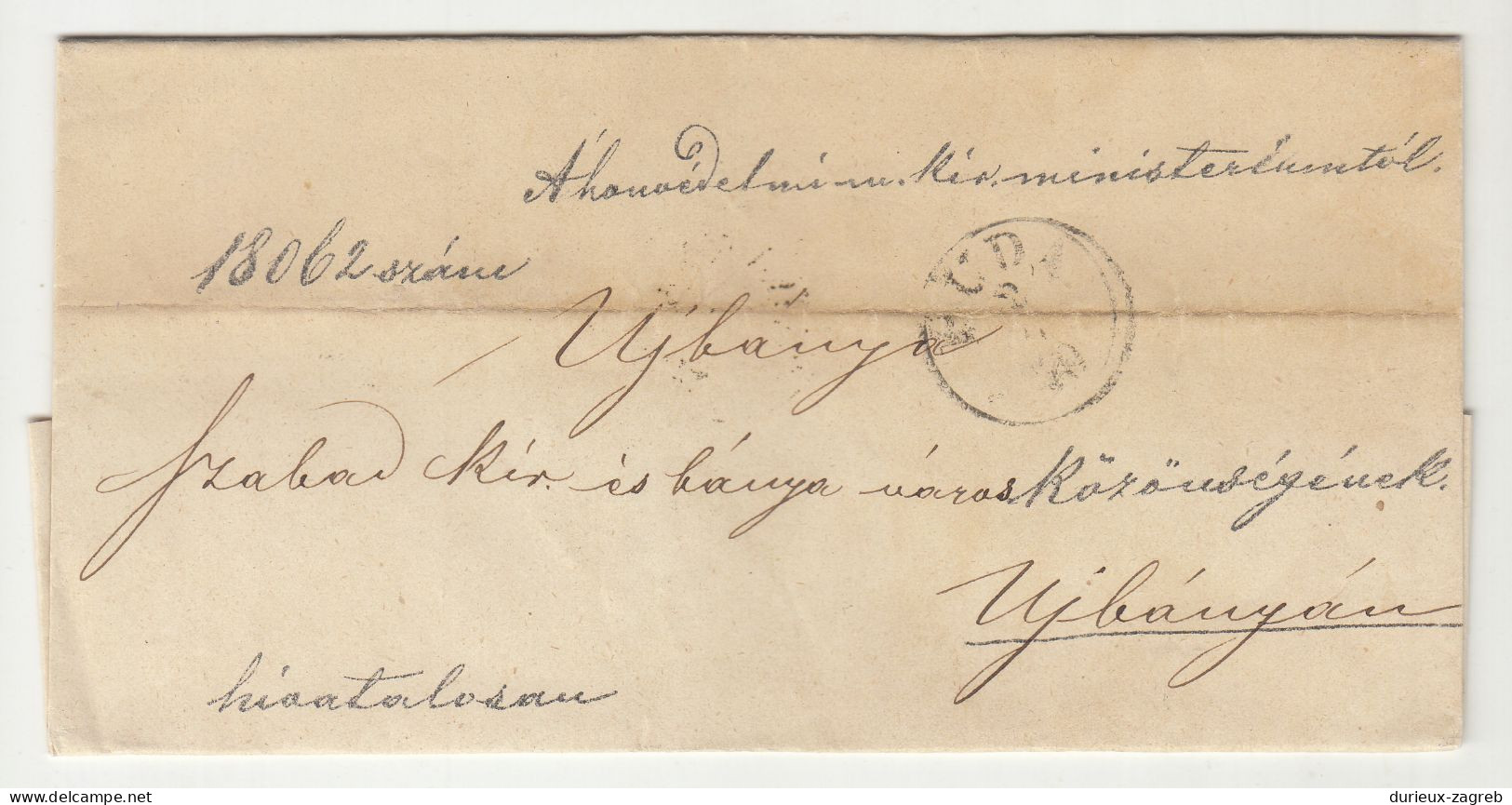 Hungary 3 Ex Offo Letter Covers Posted 1869/70 Buda B240510 - Lettres & Documents