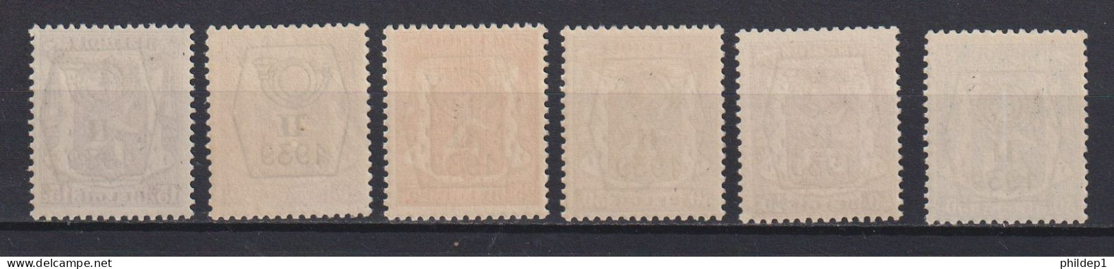 Belgique: COB N° PRE411/16 (série 14) **, MNH, Neuf(s). TTB !!! Voir Le(s) Scan(s) !!! - Typo Precancels 1936-51 (Small Seal Of The State)