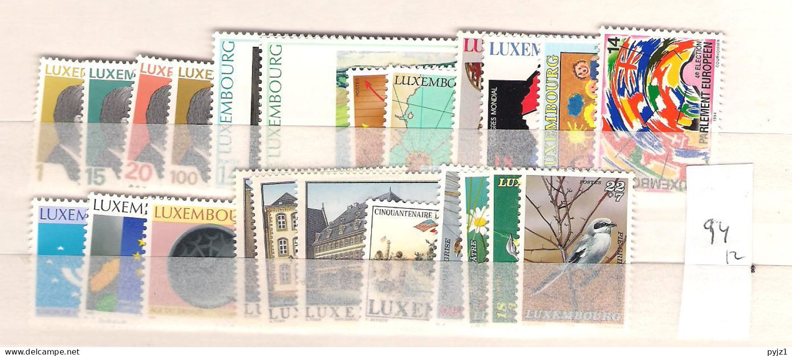 1994 MNH Luxemburg Year Complete According To Michel, Postfris** - Años Completos