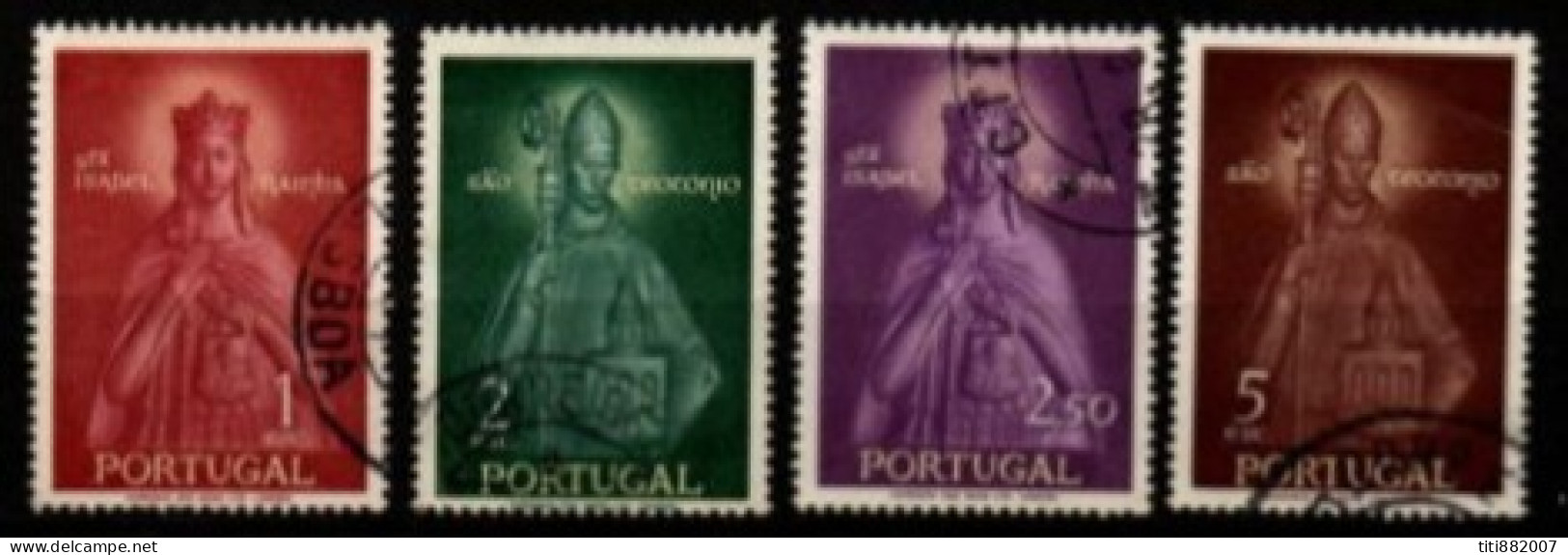 PORTUGAL  -   1958.  Y&T N° 845 / 848 Oblitérés.  Série Complète. - Oblitérés