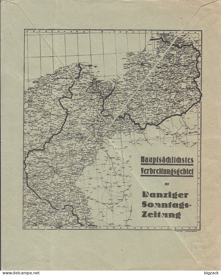 Danzig Werbebrief Danziger Sonntags-Zeitung Mif Mafst. Danzig 24.5.32 Gel. Nach Berlin - Lettres & Documents