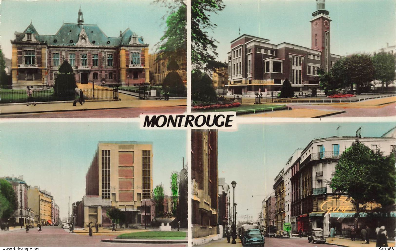 Montrouge * Souvenir De La Commune * Cpa 4 Vues - Montrouge