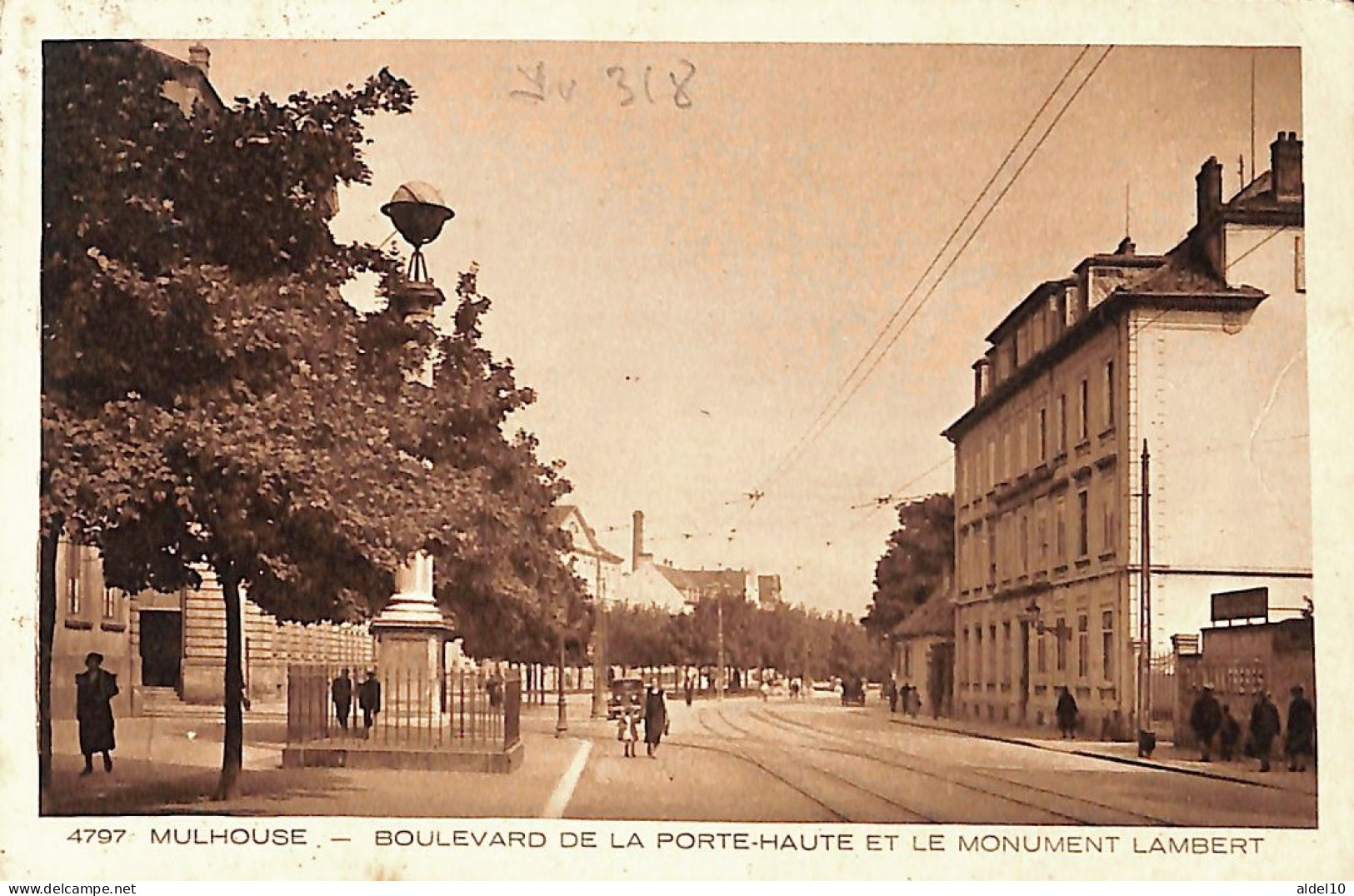 Carte Postale 1936 Affranchie 218 - Jean-Jaurès - Lettres & Documents