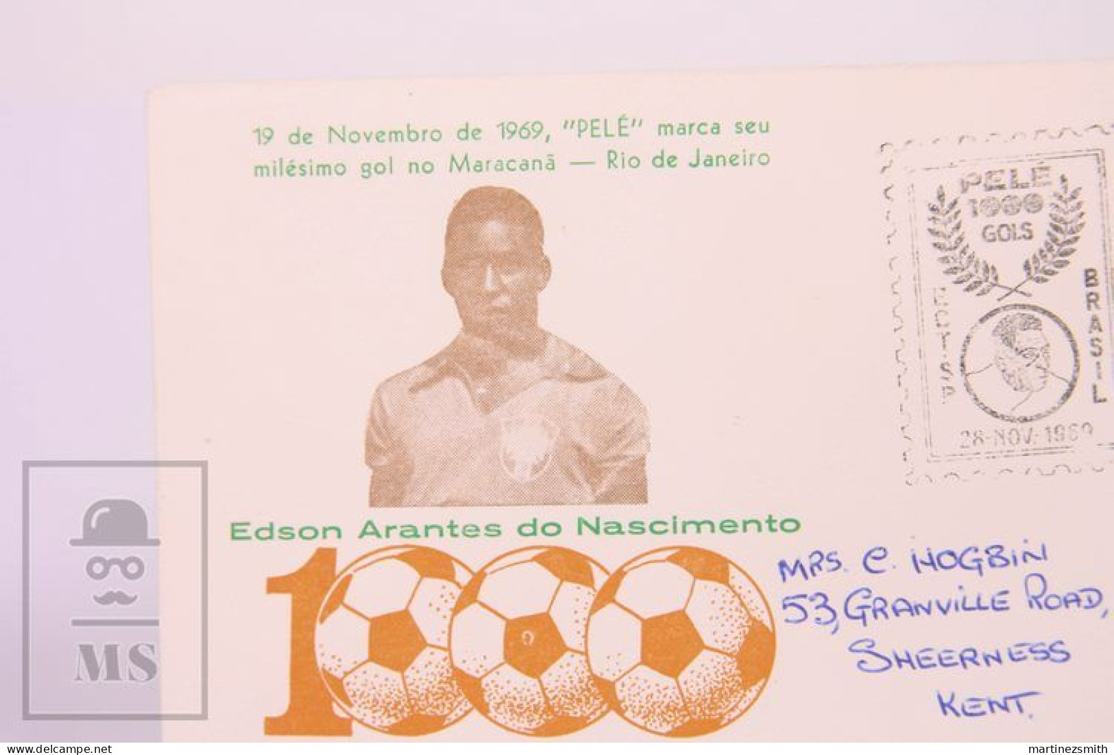 Brezil/ Brazil FDC 1969 Yvert 914, Pele, 1000 Goals  - Topical Sports Football Cover - FDC