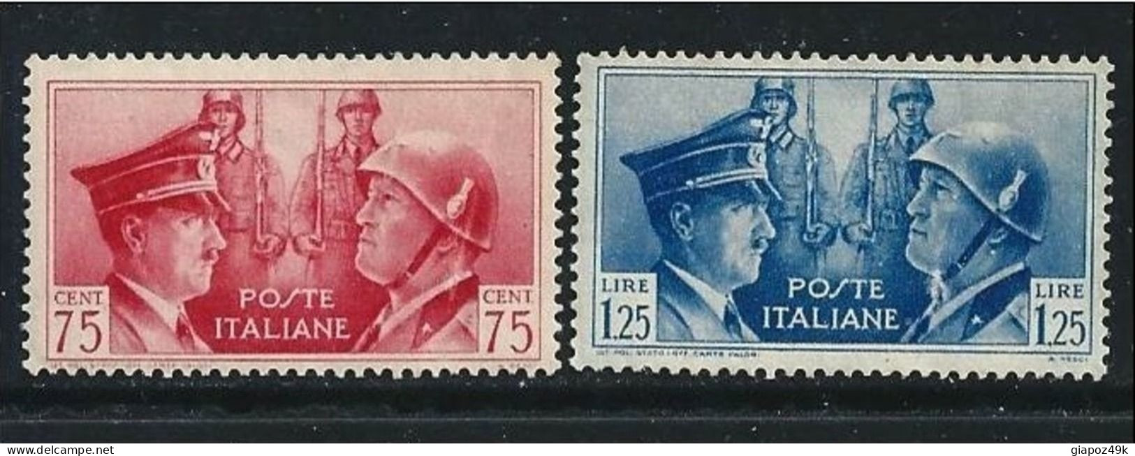 ● ITALIA REGNO 1941  FRATELLANZA  D' Armi ️ N. 456 / 57 *   Cat. 22,00 € ️ Lotto N. 582 ️ - Nuevos