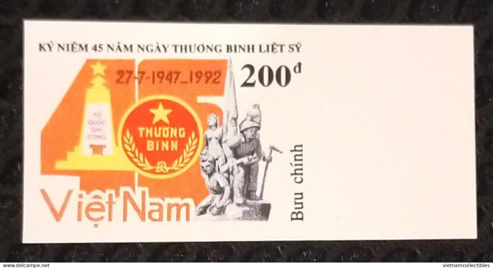 Vietnam Viet Nam MNH Imperf Stamps 1992 : 45th Anniversary Of The War Invalids & Martyrs' Day (Ms650) - Viêt-Nam
