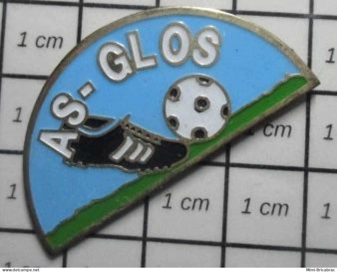 711e Pin's Pins / Beau Et Rare / SPORTS/ FOOT FOOTBALL CLUB CALVADOS AS GLOS-BIBOULGA - Football