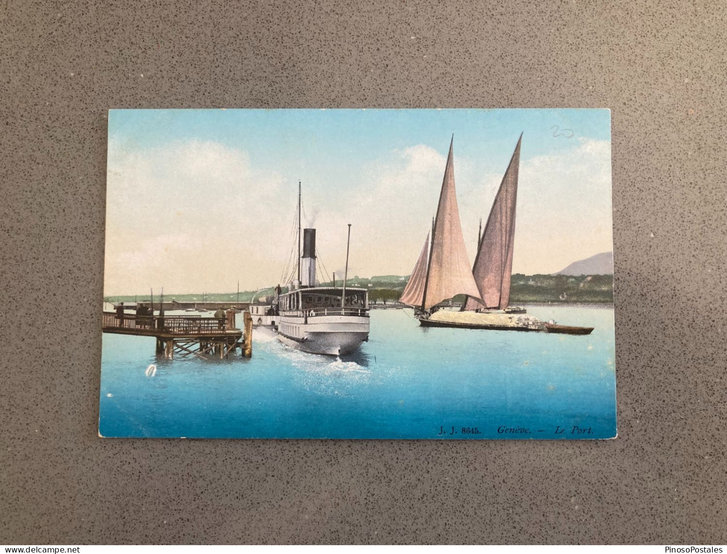 Geneve - Le Port Carte Postale Postcard - Genève
