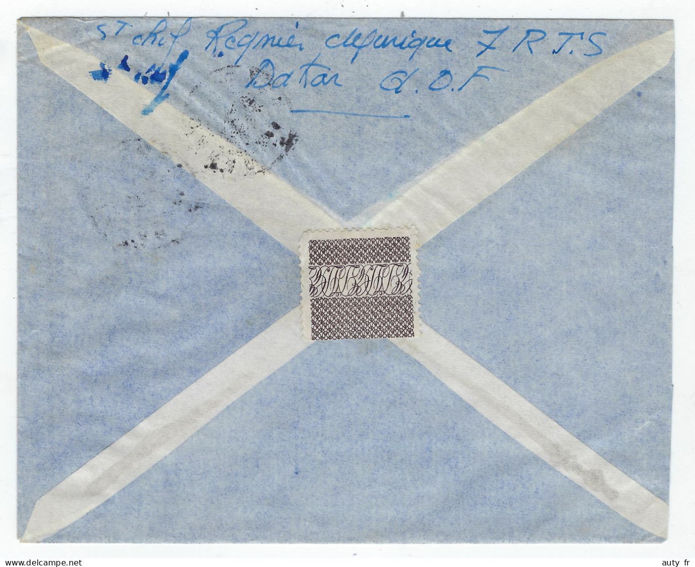 Lettre De Dakar - Sénégal - 4 Timbres Différents D'AOF  1951 - Lettres & Documents