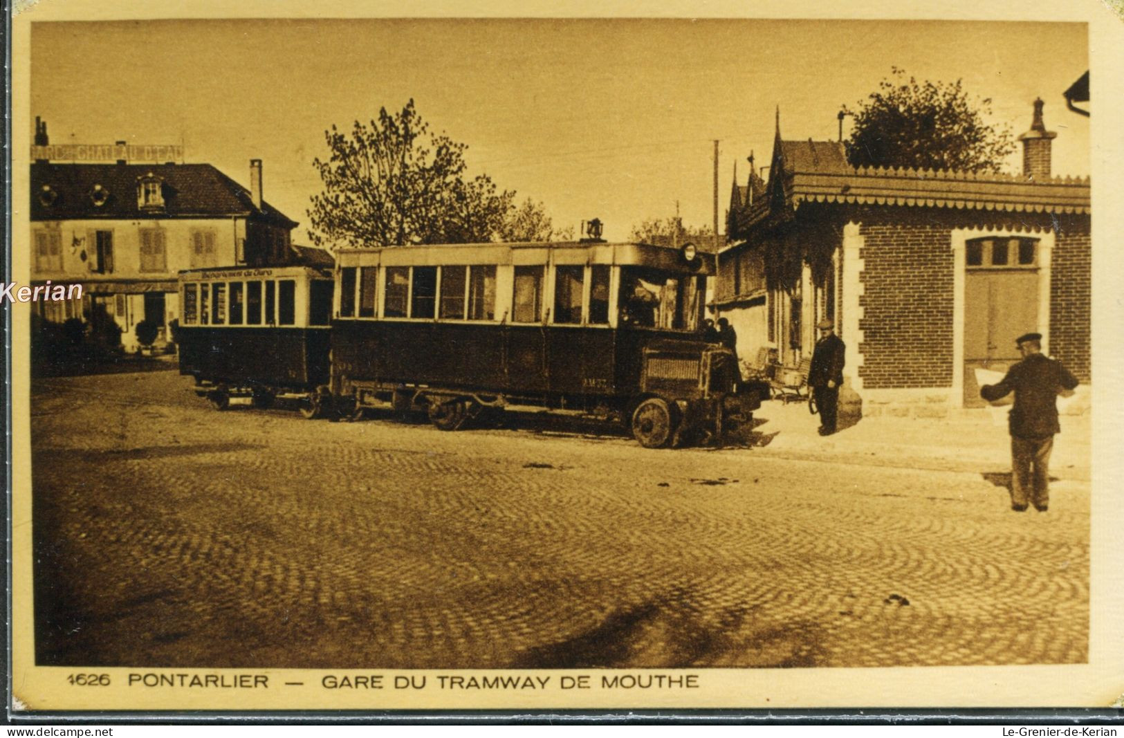 REPRODUCTION Photographique D'une CPA - Pontarlier - Gare Du Tramway De Mouthe - See 2 Scans & Descriptif - Pontarlier