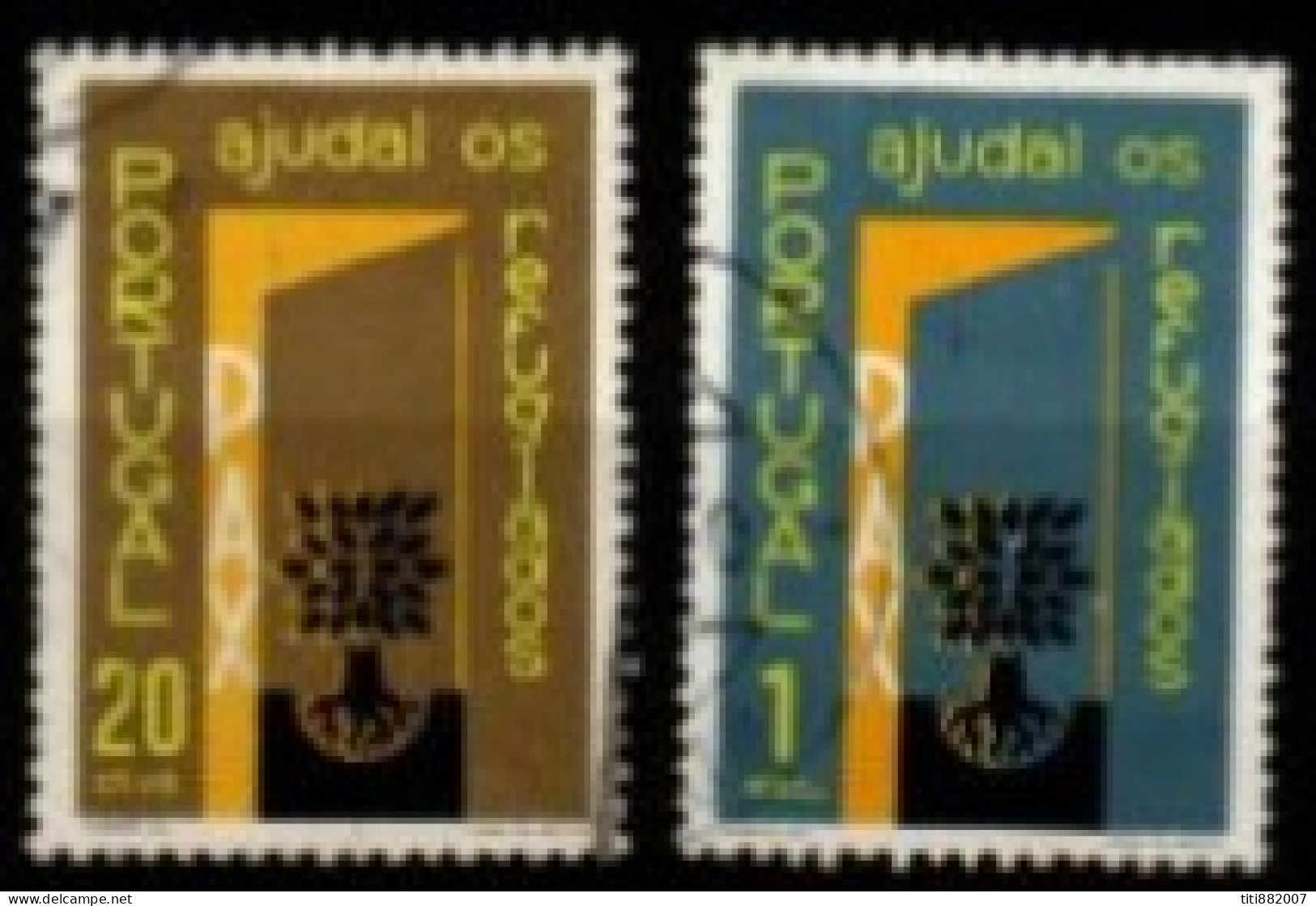 PORTUGAL  -   1960.  Y&T N° 861 / 862 Oblitérés . Année Du Réfugié - Used Stamps