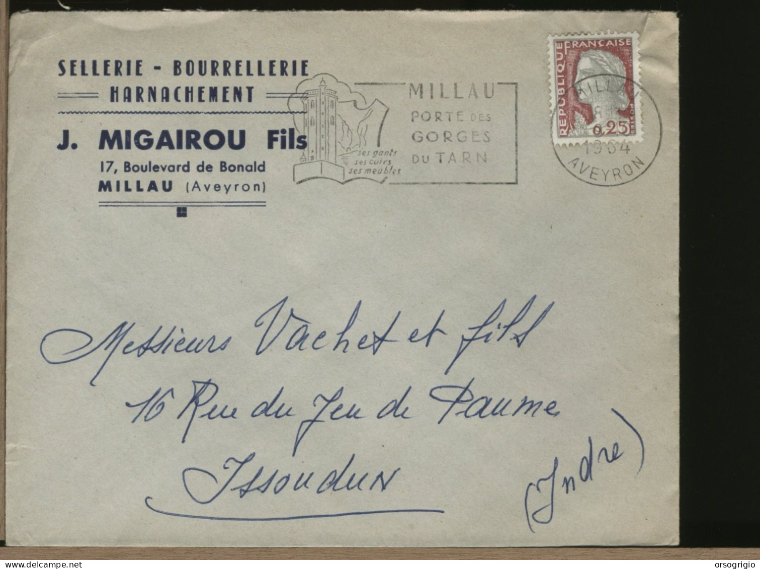 FRANCIA FRANCE -  MILLAU     GORGES DU TARN - Mechanical Postmarks (Other)