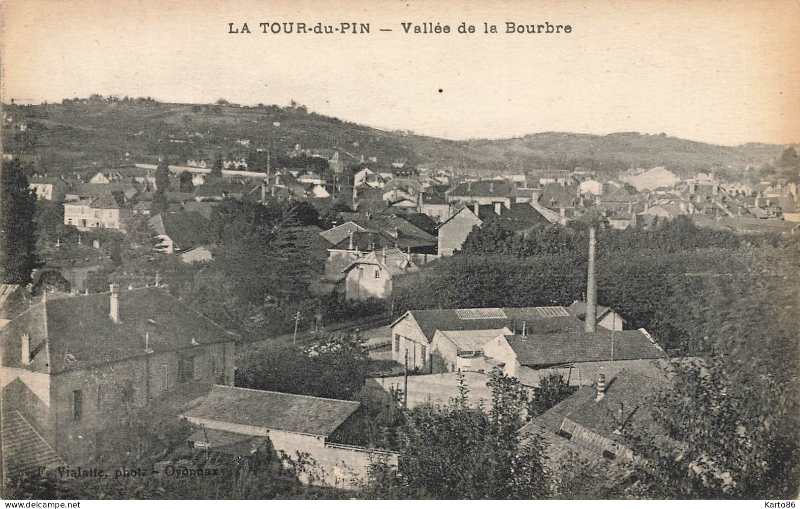 La Tour Du Pin * La Vallée De La Bourbre * Usine Cheminée - La Tour-du-Pin